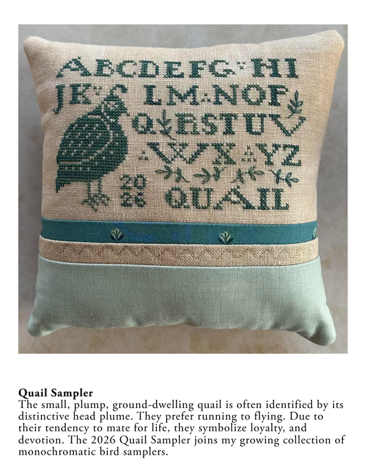 Quail Sampler - Cross Stitch Pattern by Heart in Hand