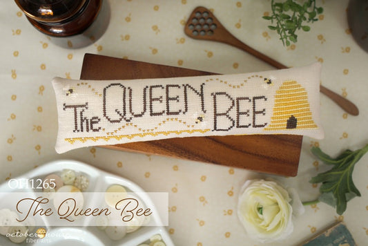 The Queen Bee - Cross Stitch Chart by October House Fiber Arts