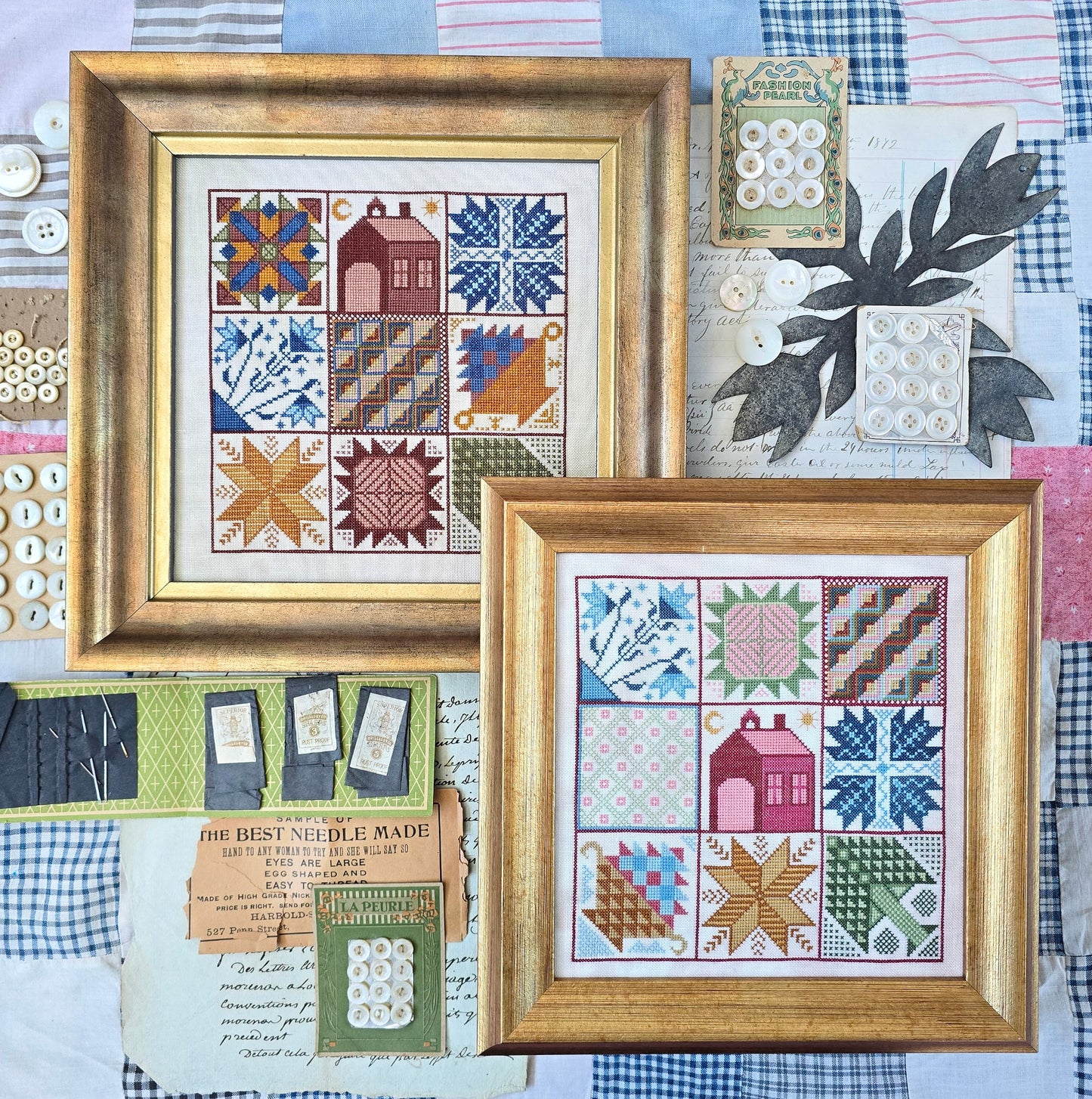 Quilt Squares - Cross Stitch Pattern by Kathy Barrick