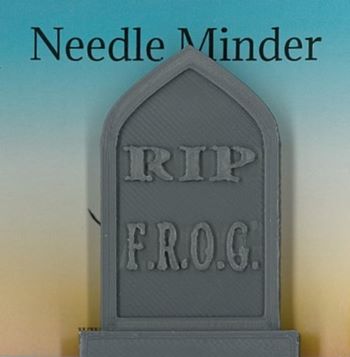 RIP Frog Needleminder by Barefoot Needleart