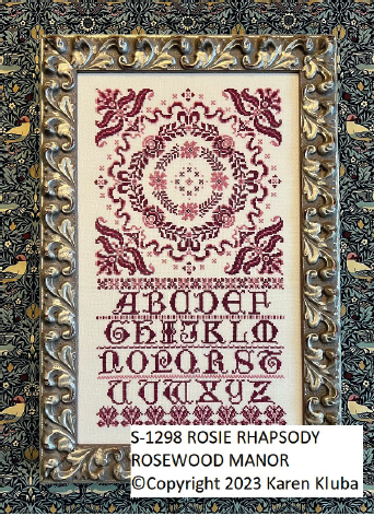 ROSIE RHAPSODY - Cross Stitch Pattern by Rosewood Manor