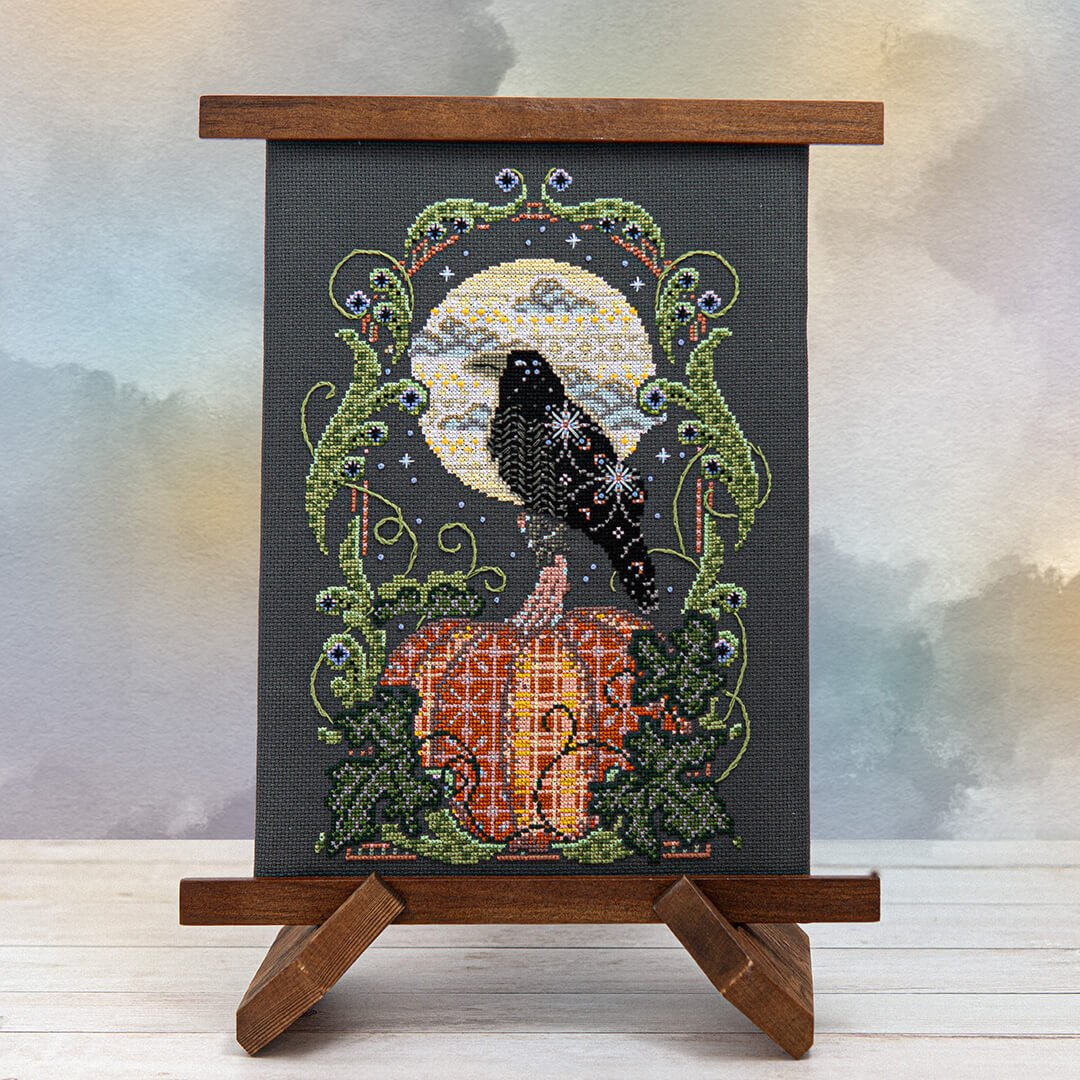 Raven's Harvest Moon - Cross Stitch Pattern by Counting Puddles PREORDER