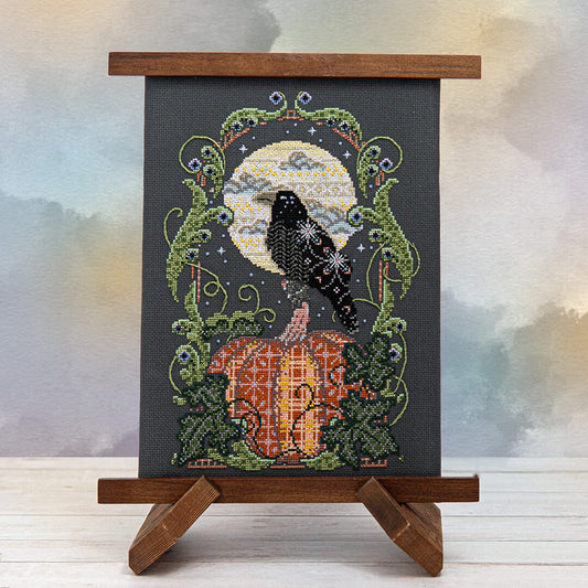 Raven's Harvest Moon - Cross Stitch Pattern by Counting Puddles PREORDER