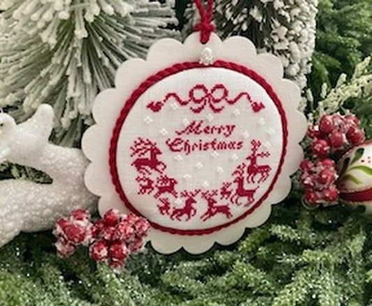 Reindeer Bauble - Cross Stitch Pattern by JBW Designs