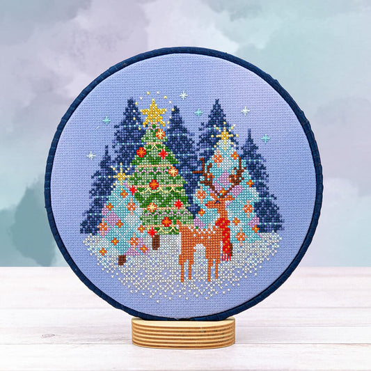 Reindeer Cheer - Cross Stitch pattern by Counting Puddles