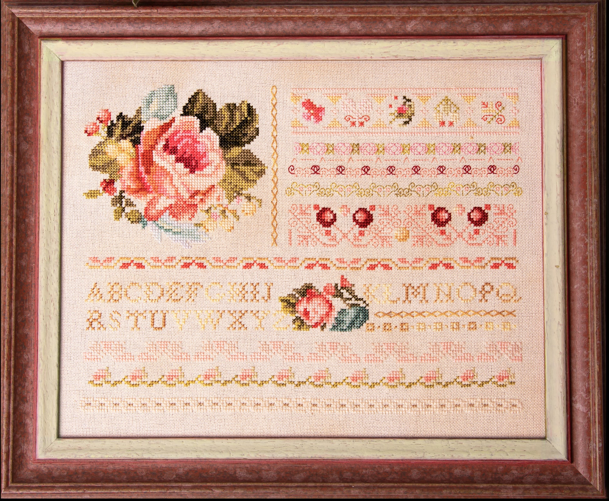 Rose Band Sampler II - Cross Stitch Pattern by Samplers & Primitives ...