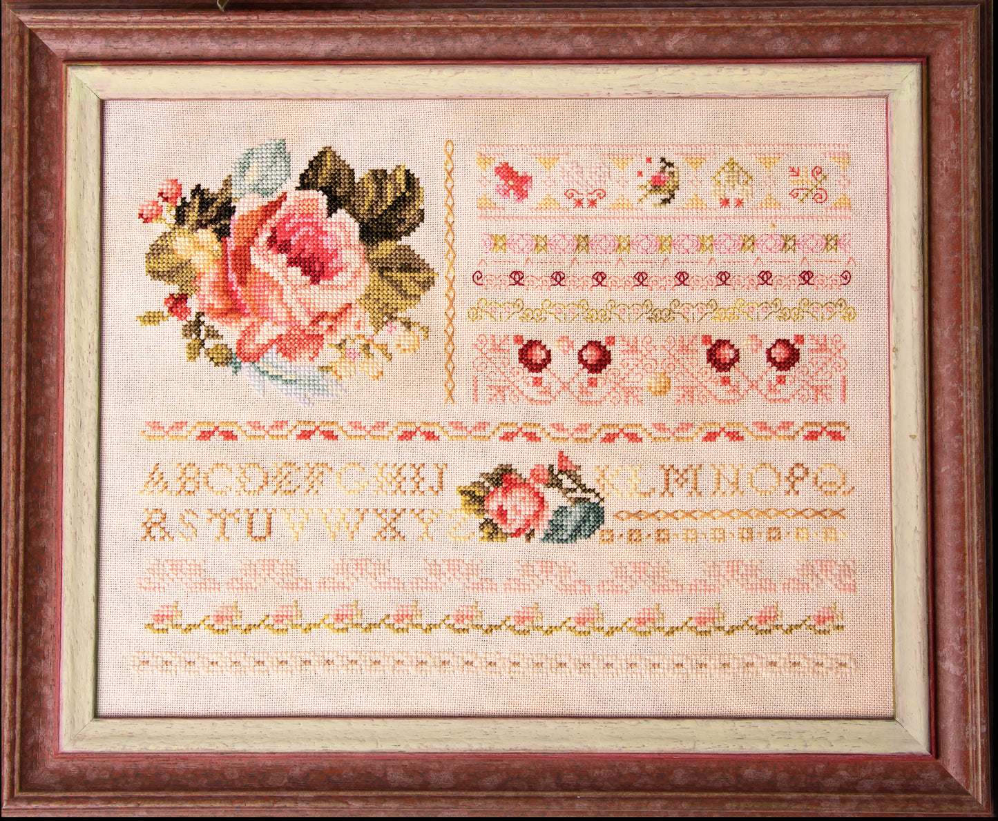 Rose Band Sampler II - Cross Stitch Pattern by Samplers & Primitives PREORDER