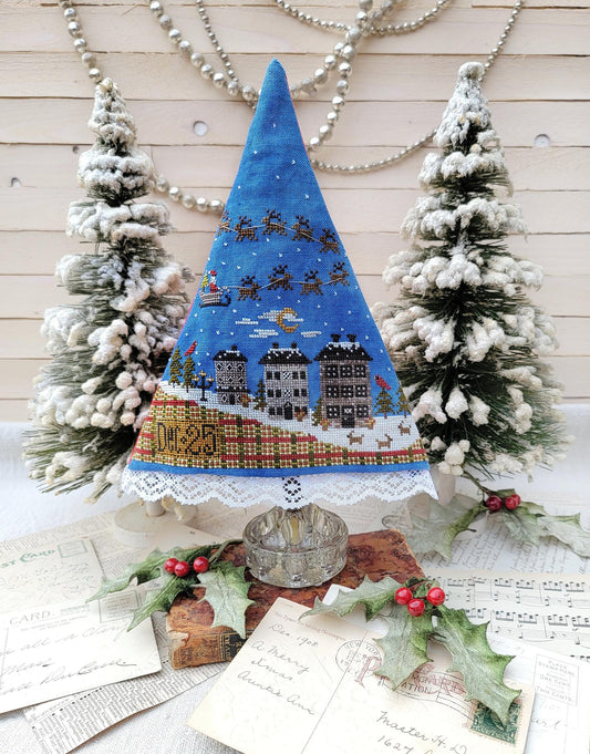 Santa's Night Tree - Cross Stitch Pattern by Hello from Liz Mathews