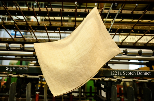 32 count Hand Dyed Linen by Weeks Dye Works - Scotch Bonnet PREORDER