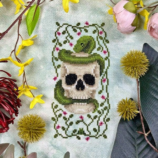 Serpent Sentinel - Cross Stitch Pattern by The Stitch Crypt