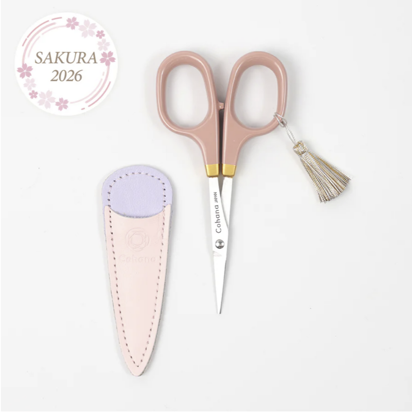 2026 Cohana Sakura Small Laquer Handle scissors PREORDER
