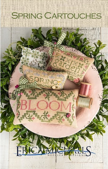 Spring Cartouches - Cross Stitch Pattern by Erica Michaels