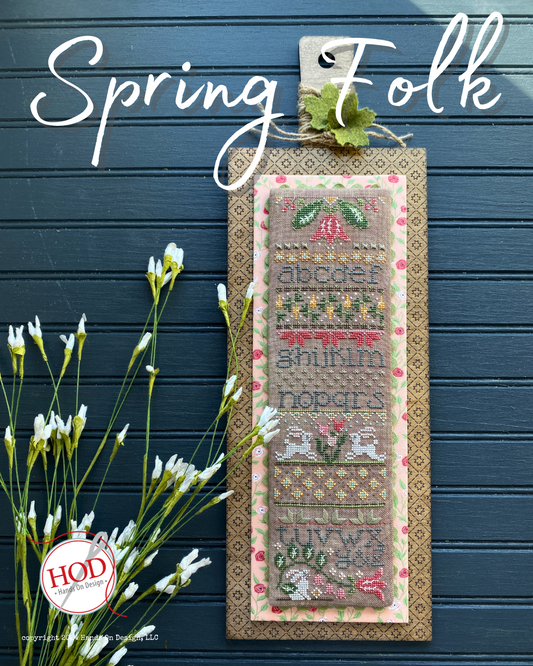 Spring Folk - Cross Stitch Chart by Hands On Design