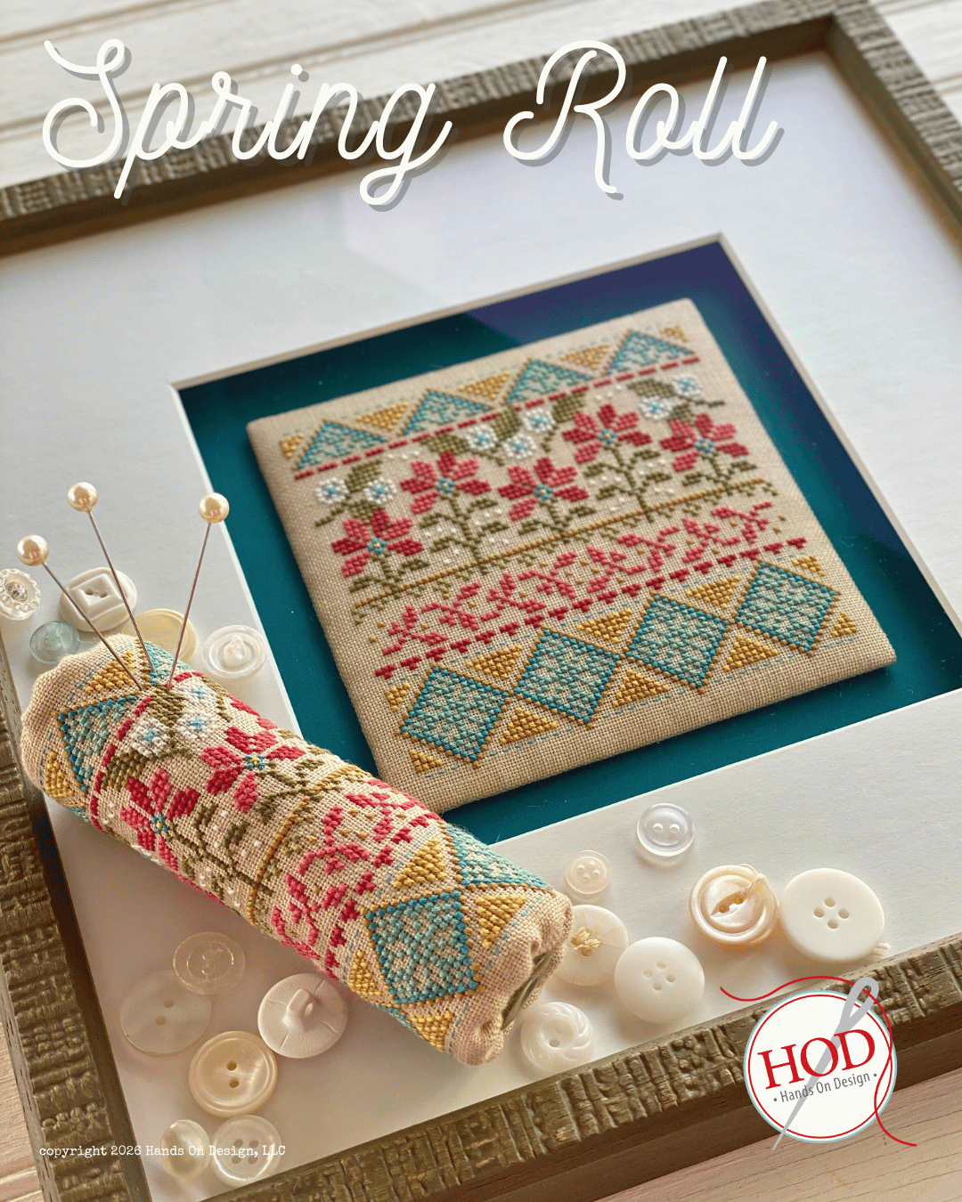 Spring Roll - Cross Stitch Pattern by Hands on Design PREORDER