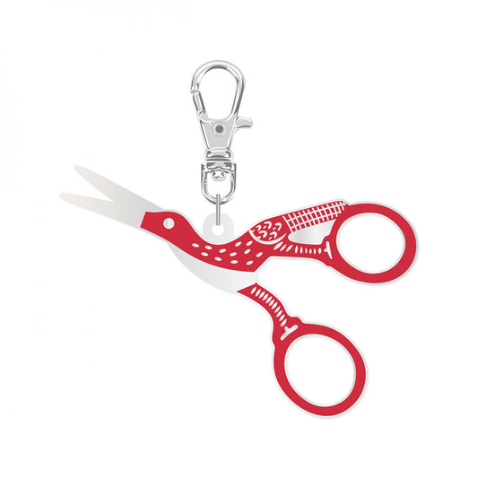 Lori Holt Enamel Happy Charm Stork Scissors