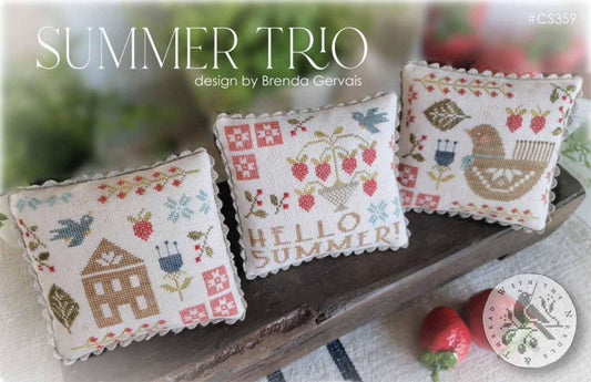 Summer Trio - Cross Stitch Pattern by With Thy Needle & Thread PREORDER