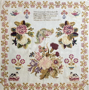 Susan Crowthers 1853 - Reproduction Sampler Pattern by From the Heart Needleart