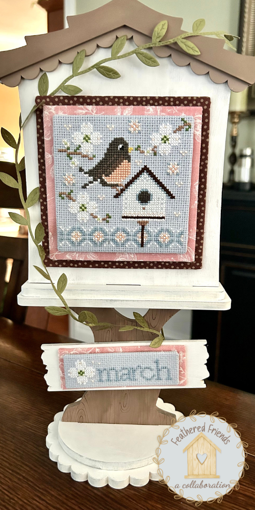 Feathered Friends: March - Cross Stitch Pattern by Sweet Wing Studio PREORDER