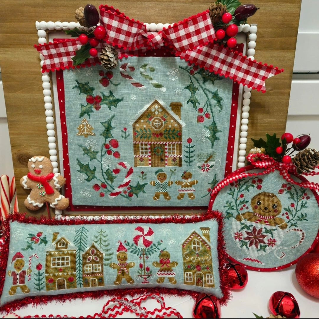 Gingerbread Village - Cross Stitch Pattern by Quaint Rose Needlearts