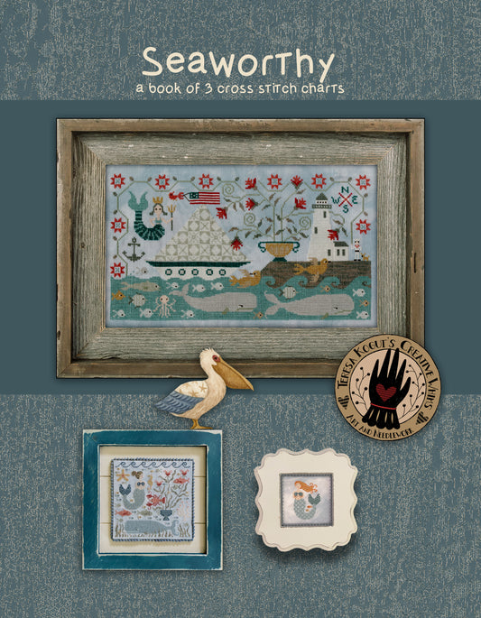 Seaworthy - Cross Stitch Book - 3 Patterns by Teresa Kogut