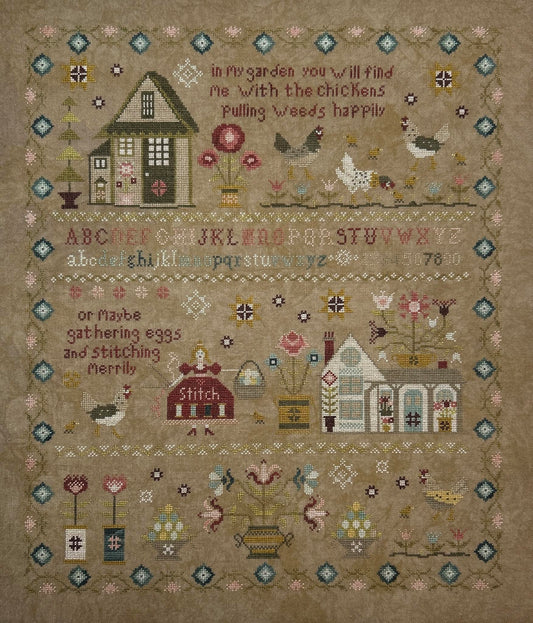 The Simple Tranquility Sampler - Cross Stitch Pattern by Pansy Patch