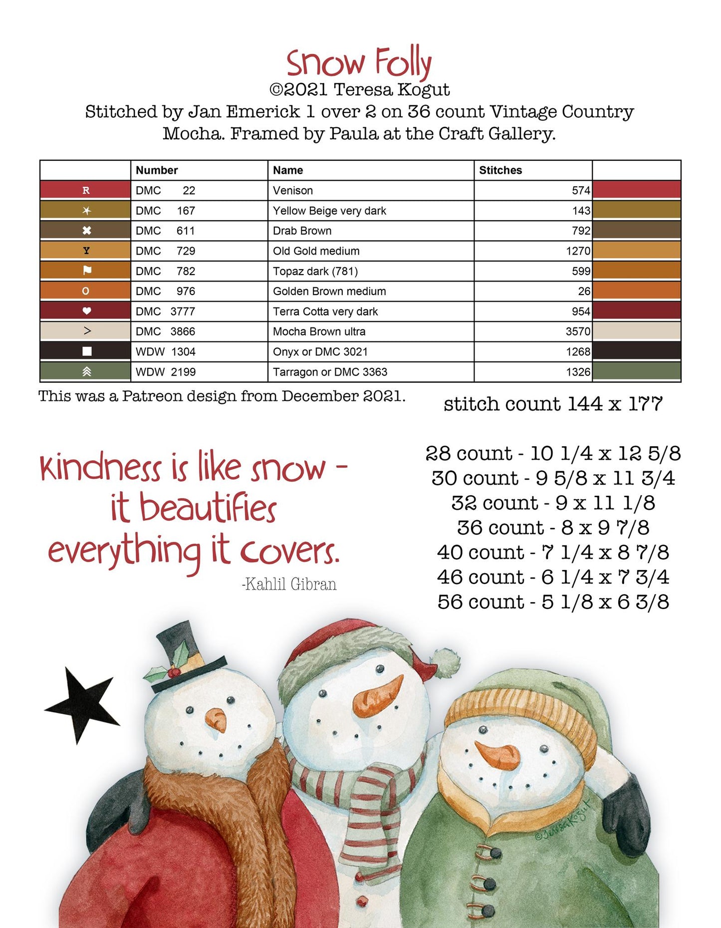 Hello Winter - Cross Stitch Book by Teresa Kogut