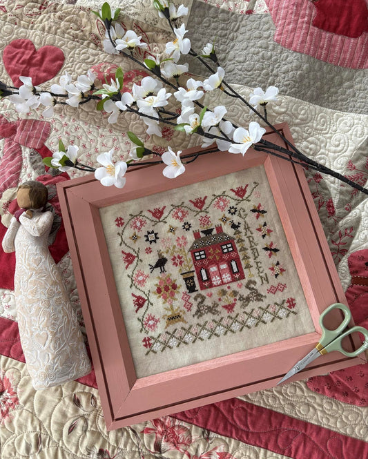 Spring Garden at Cranberry Manor - Cross Stitch Pattern by Pansy Patch