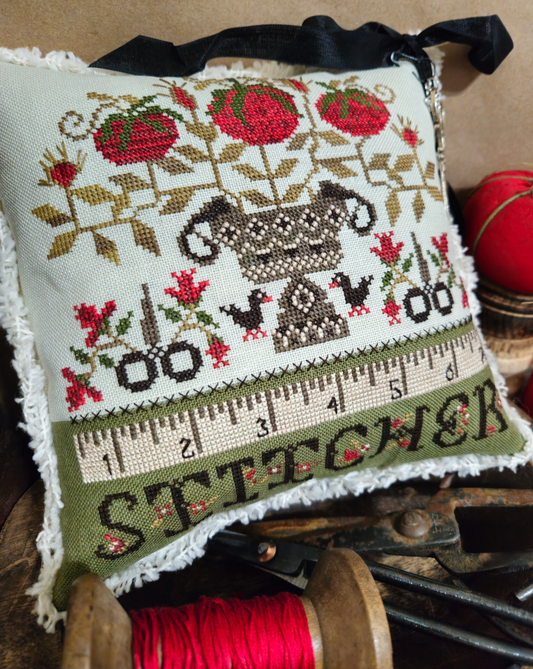 Stitcher Urn - Cross Stitch Pattern by Quaint Rose Needlearts