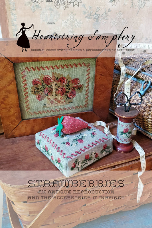 Strawberries - Cross Stitch Pattern by Heartstring Samplery PREORDER