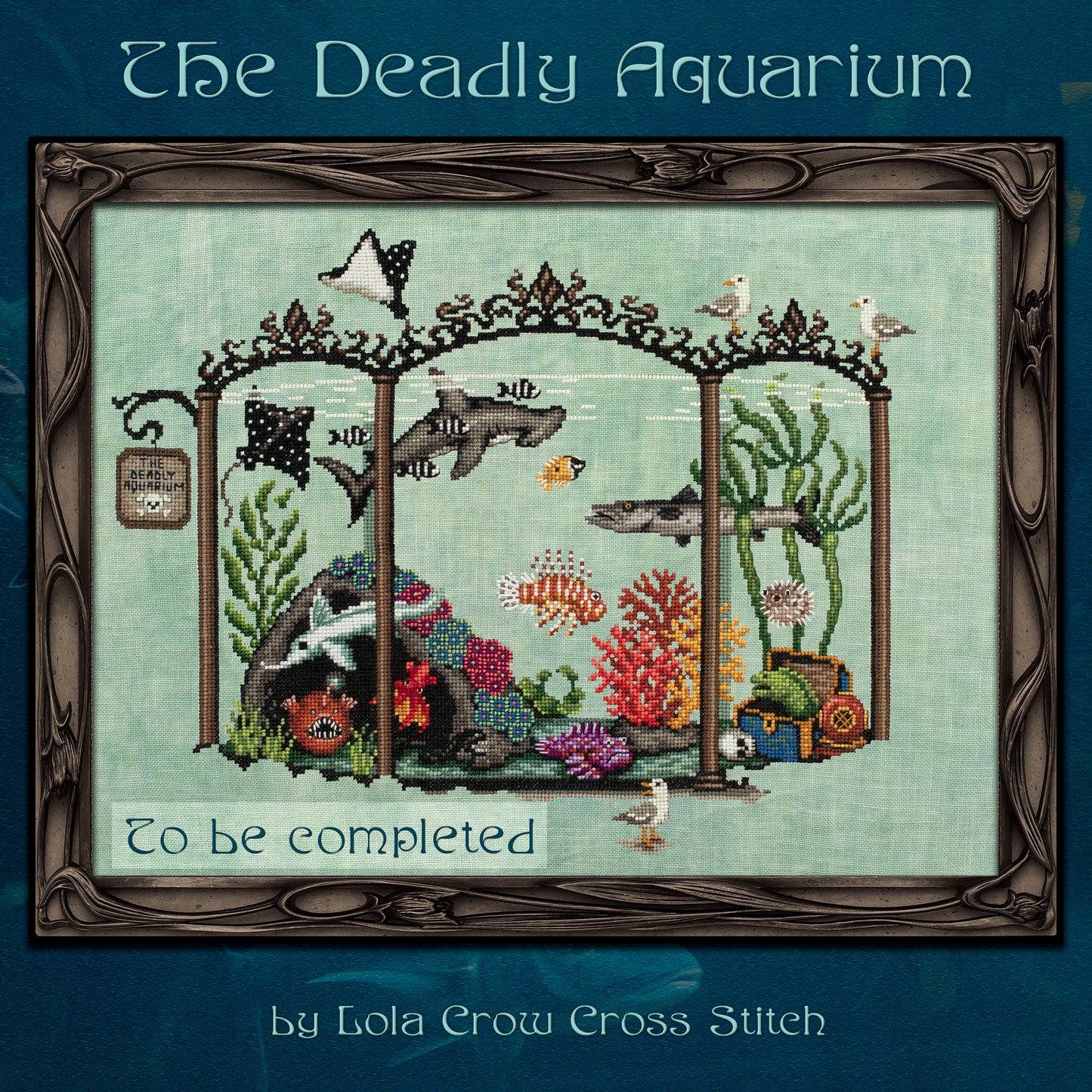 The Deadly Aquarium - Cross Stitch Pattern by Lola Crow