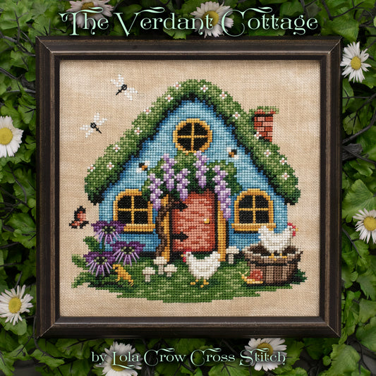 The Verdant Cottage - Cross Stitch Pattern by Lola Crow