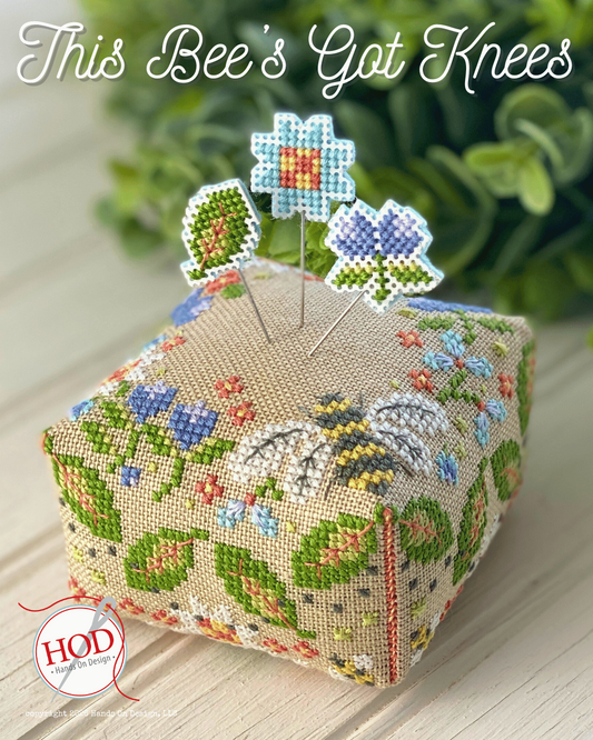This Bee's Got Knees - Cross Stitch Pattern by Hands on Design PREORDER
