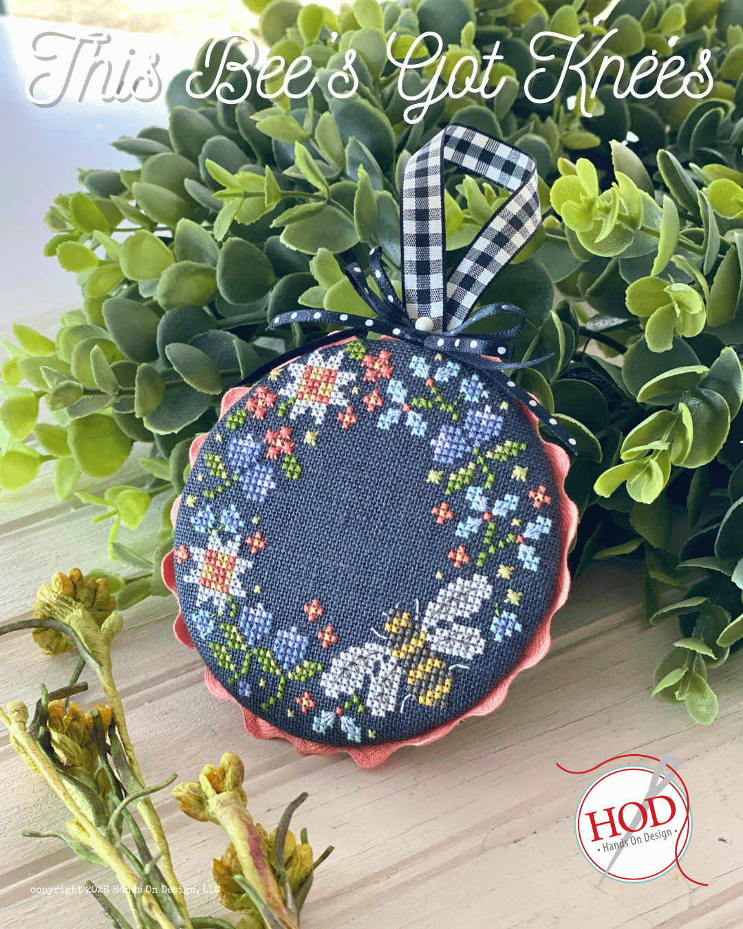 This Bee's Got Knees - Cross Stitch Pattern by Hands on Design