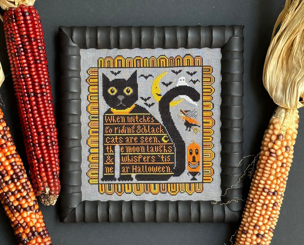 'Tis Near Halloween  - Cross Stitch Pattern by Kathy Barrick