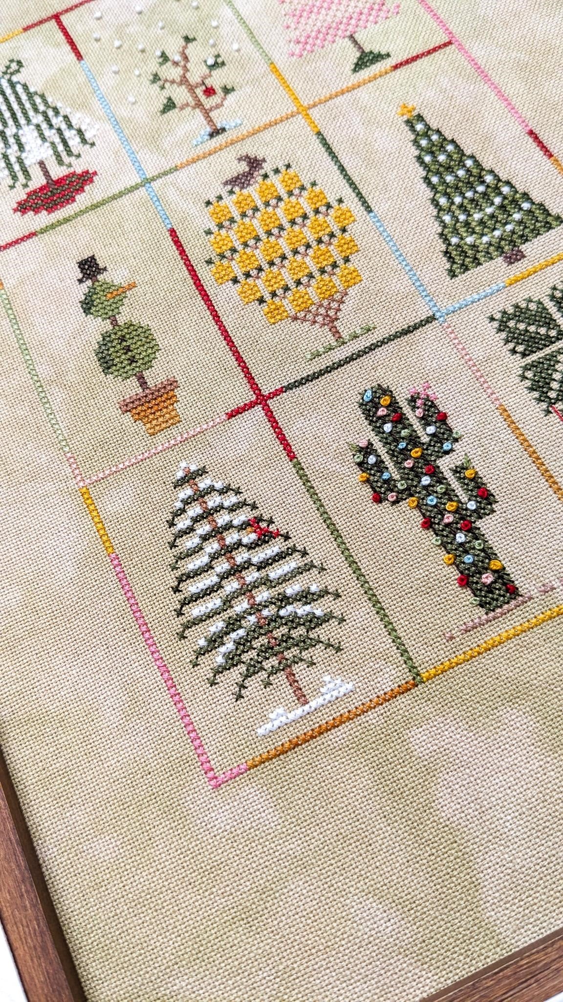 Tree Medley - Cross Stitch Pattern by Shaded Stitchery