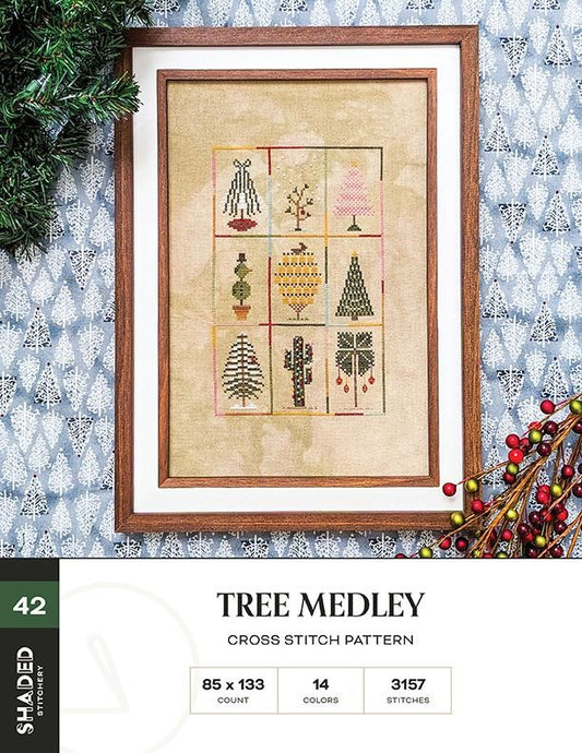 Tree Medley - Cross Stitch Pattern by Shaded Stitchery