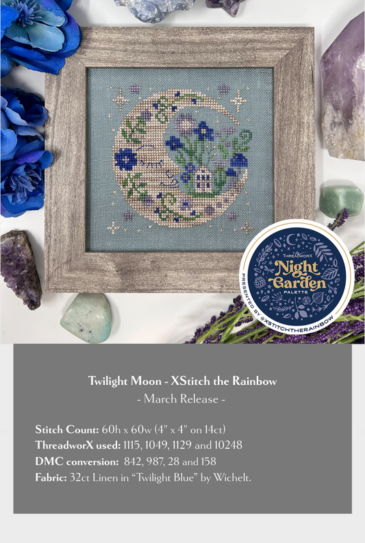 Twilight Moon - Cross Stitch Pattern by Tiny Modernist PREORDER