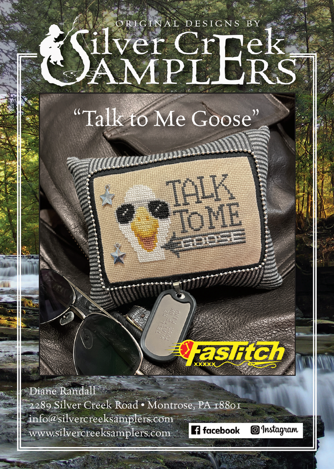 Talk to Me Goose-  Cross Stitch Pattern by Silver Creek Samplers