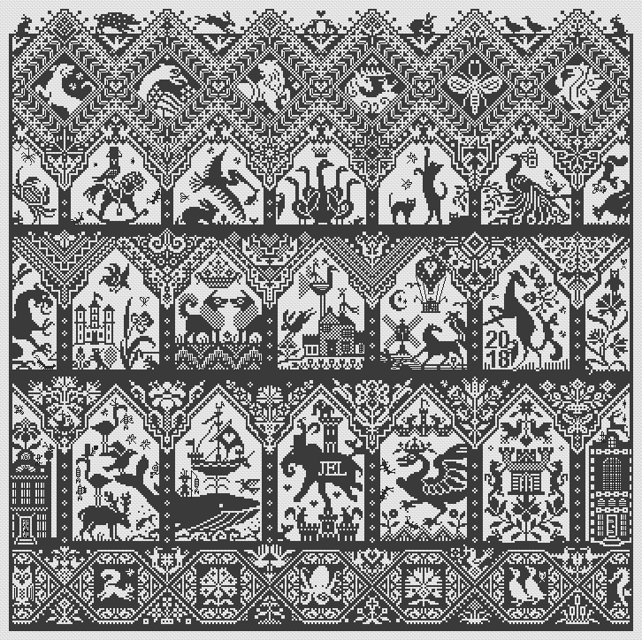 Quinto Acuto - Cross Stitch Pattern by Long Dog Samplers