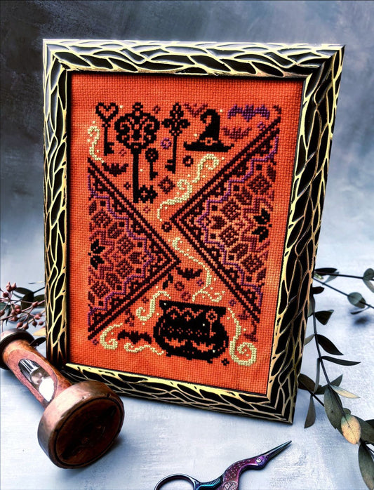 The Cauldron and the Key - Cross Stitch Pattern by Quaternion Creations PREORDER