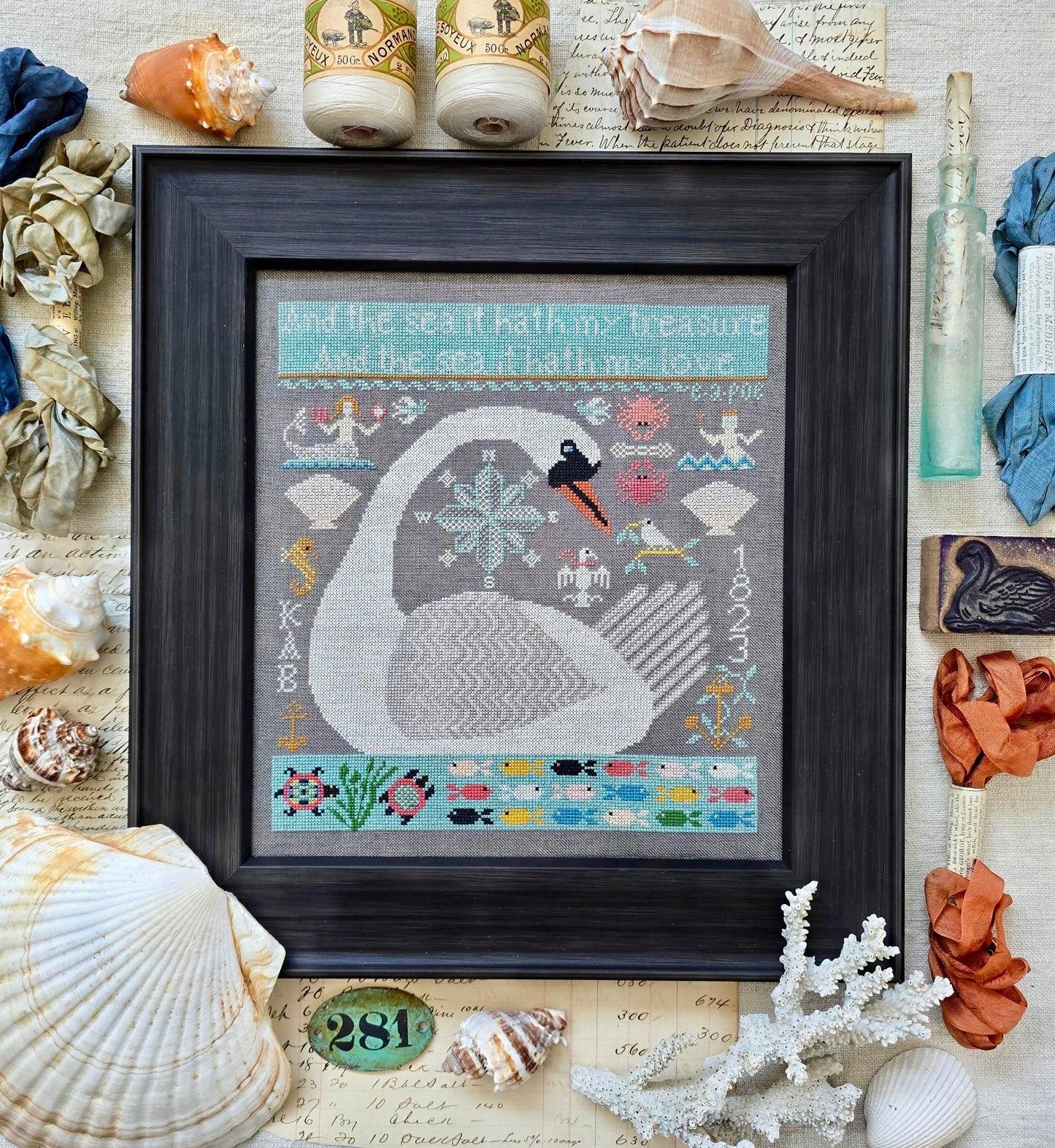 The Sea Hath My Love - Cross Stitch Pattern by Kathy Barrick