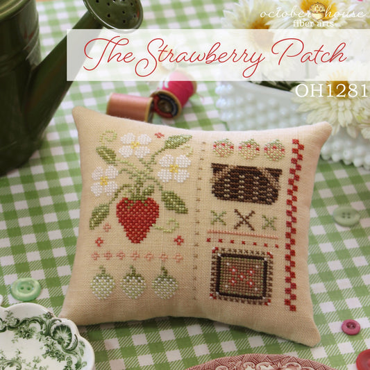 The Strawberry Patch - Cross Stitch Pattern by October House Fiber Arts