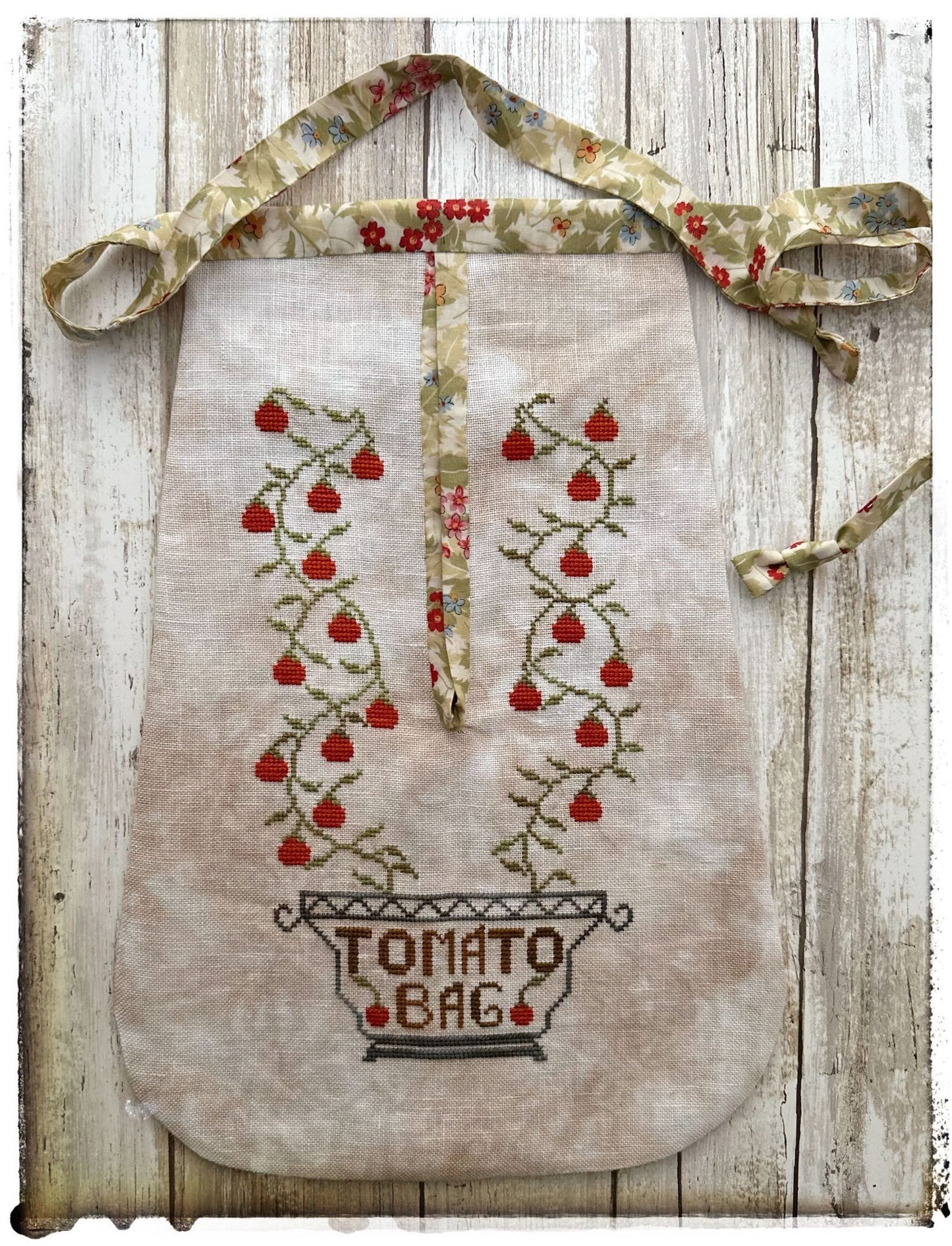 Tomato Bag - Cross Stitch Chart by Lucy Beam PREORDER