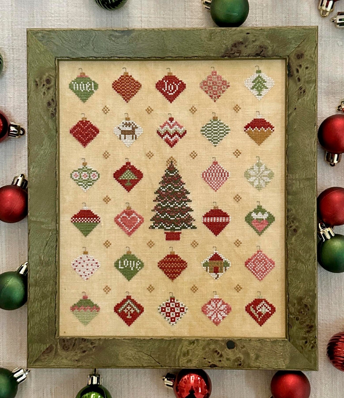 Trimming the Tree - Cross Stitch Pattern by Kathy Barrick PREORDER