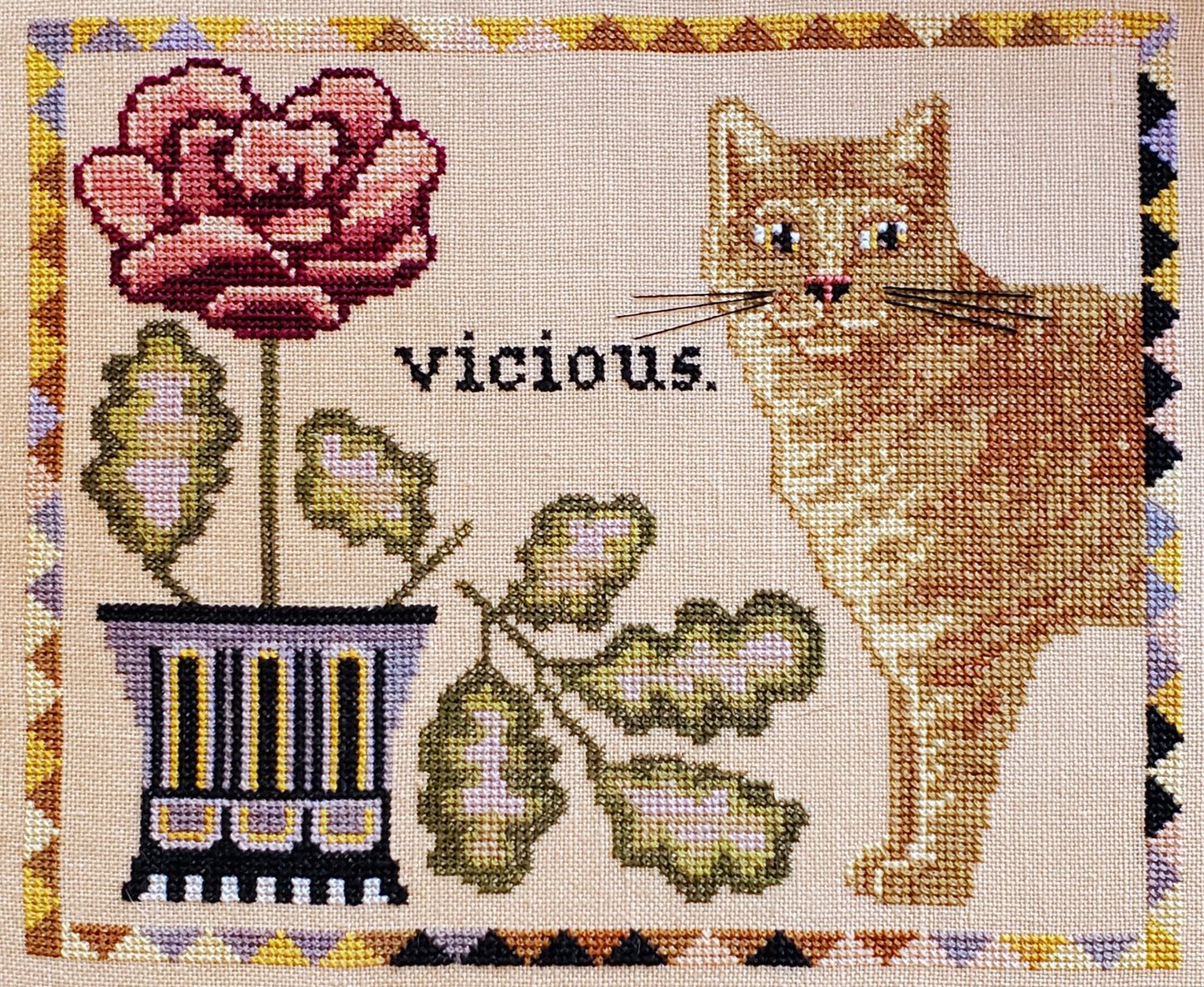Vicious - Cross Stitch Pattern by The Artsy Housewife - PREORDER