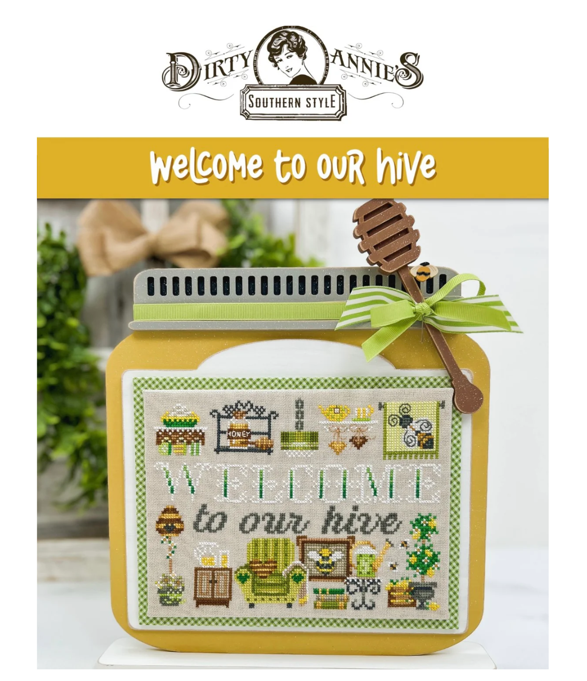 Welcome to our Hive - Cross Stitch Pattern by Dirty Annie's PREORDER