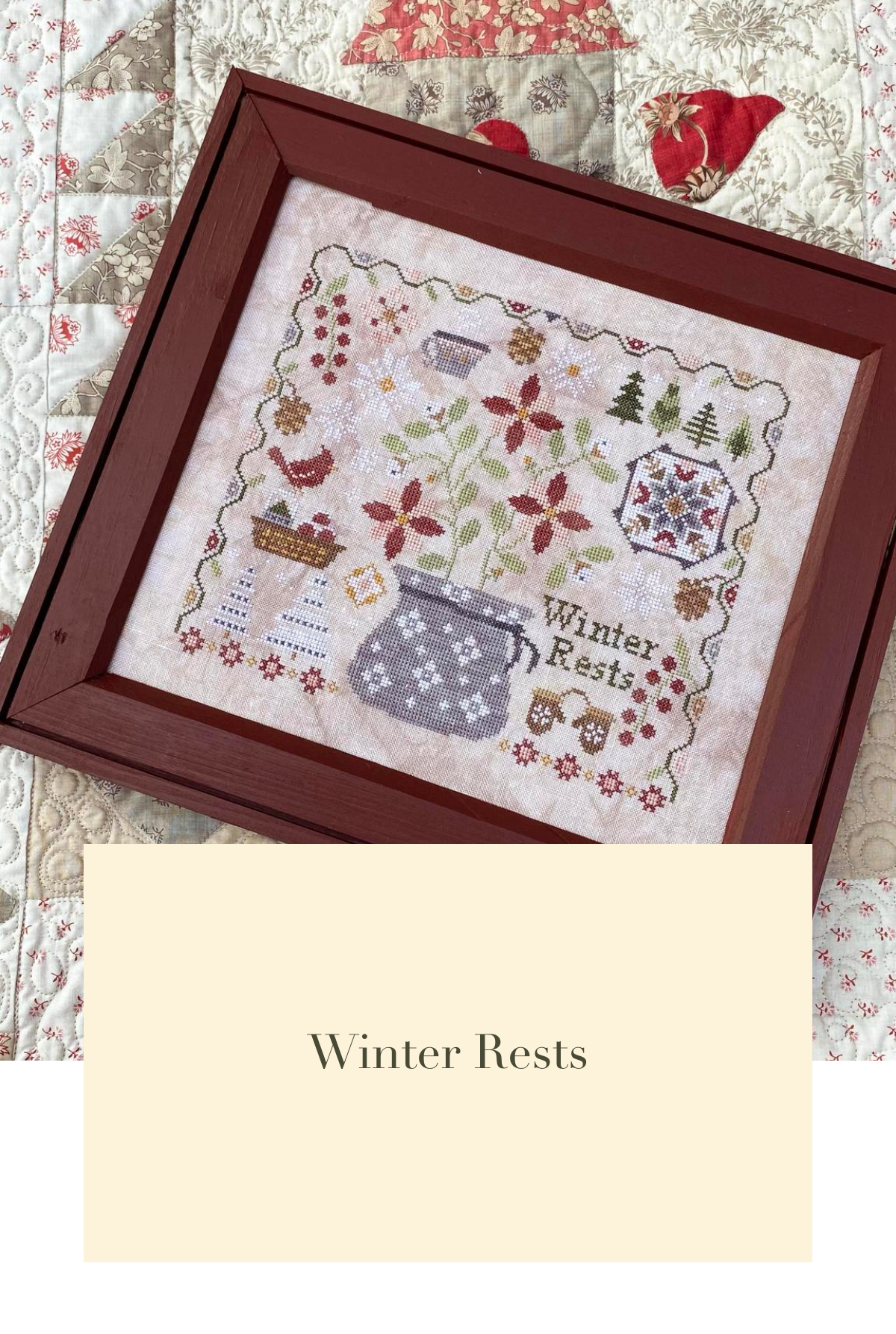 Winter Rests - Cross Stitch Pattern by Blueberry Ridge