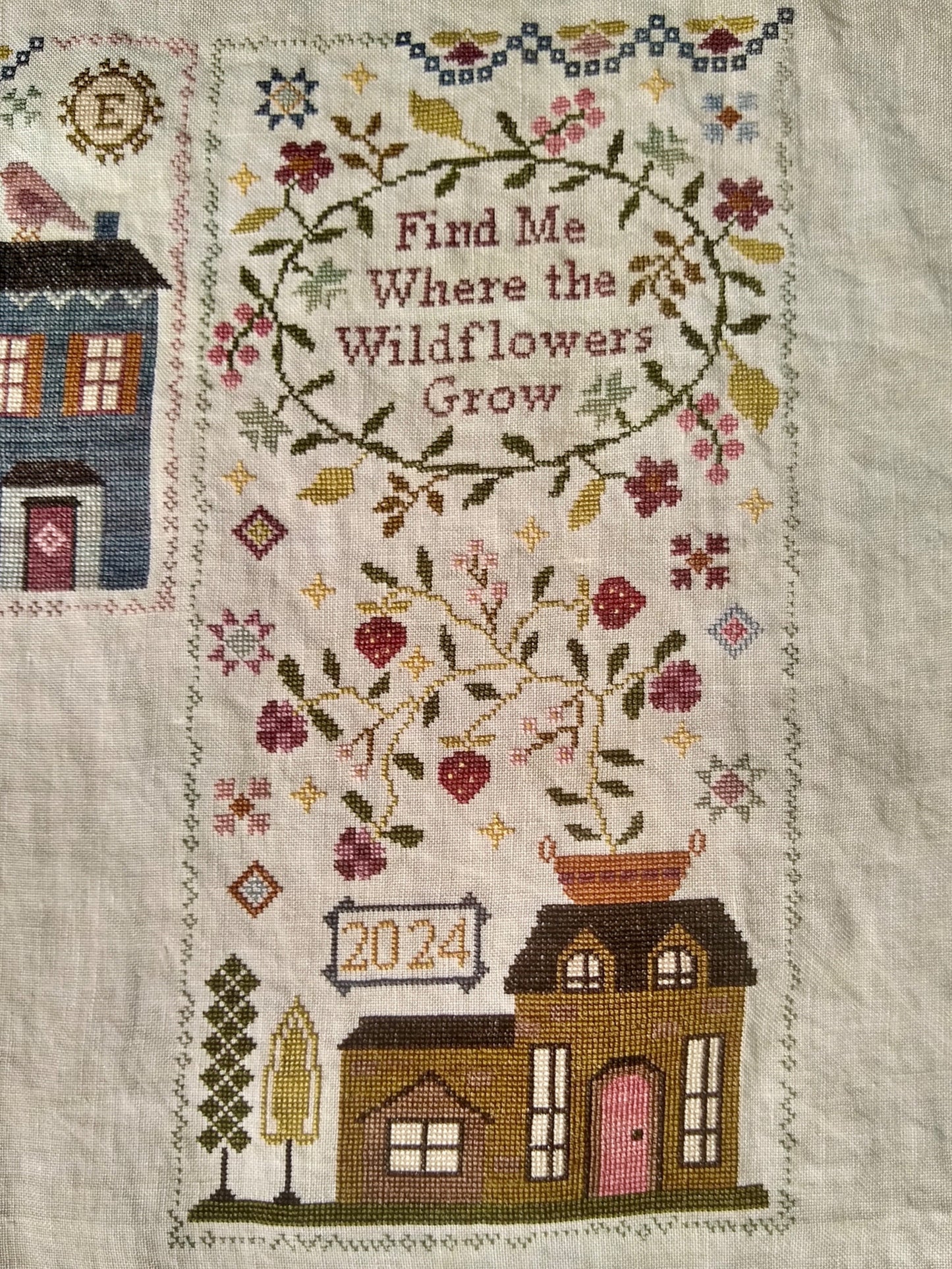 Where the Wildflowers Grow - Cross Stitch Pattern by Blueberry Ridge