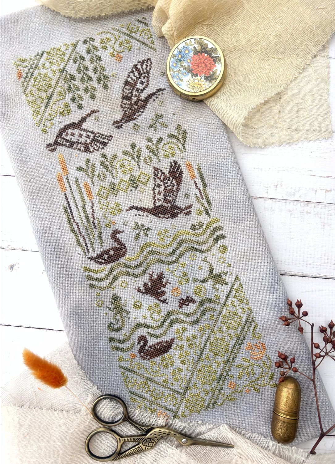 Wild Goose Chase - Cross Stitch Pattern by Quaternion Creations PREORDER