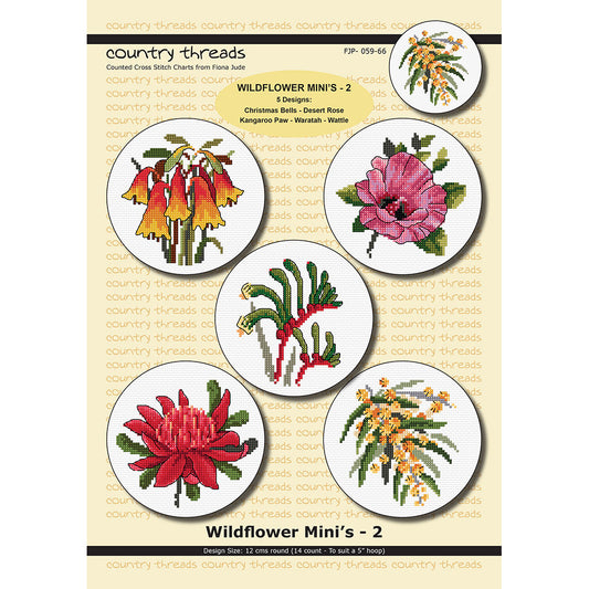 Wildflower Minis #2 - Cross Stitch Pattern by Country Threads